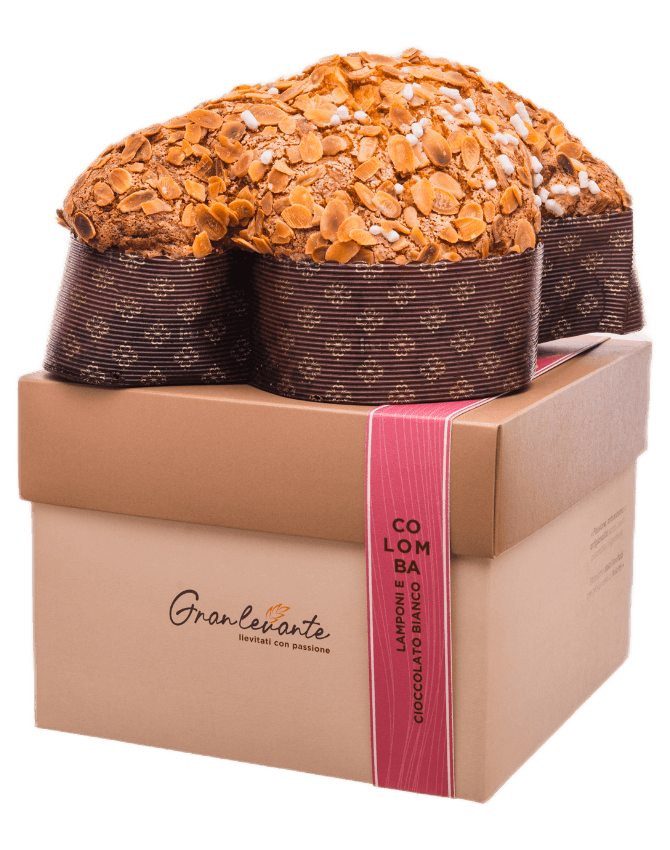 Colomba lamponi e cioccolato bianco